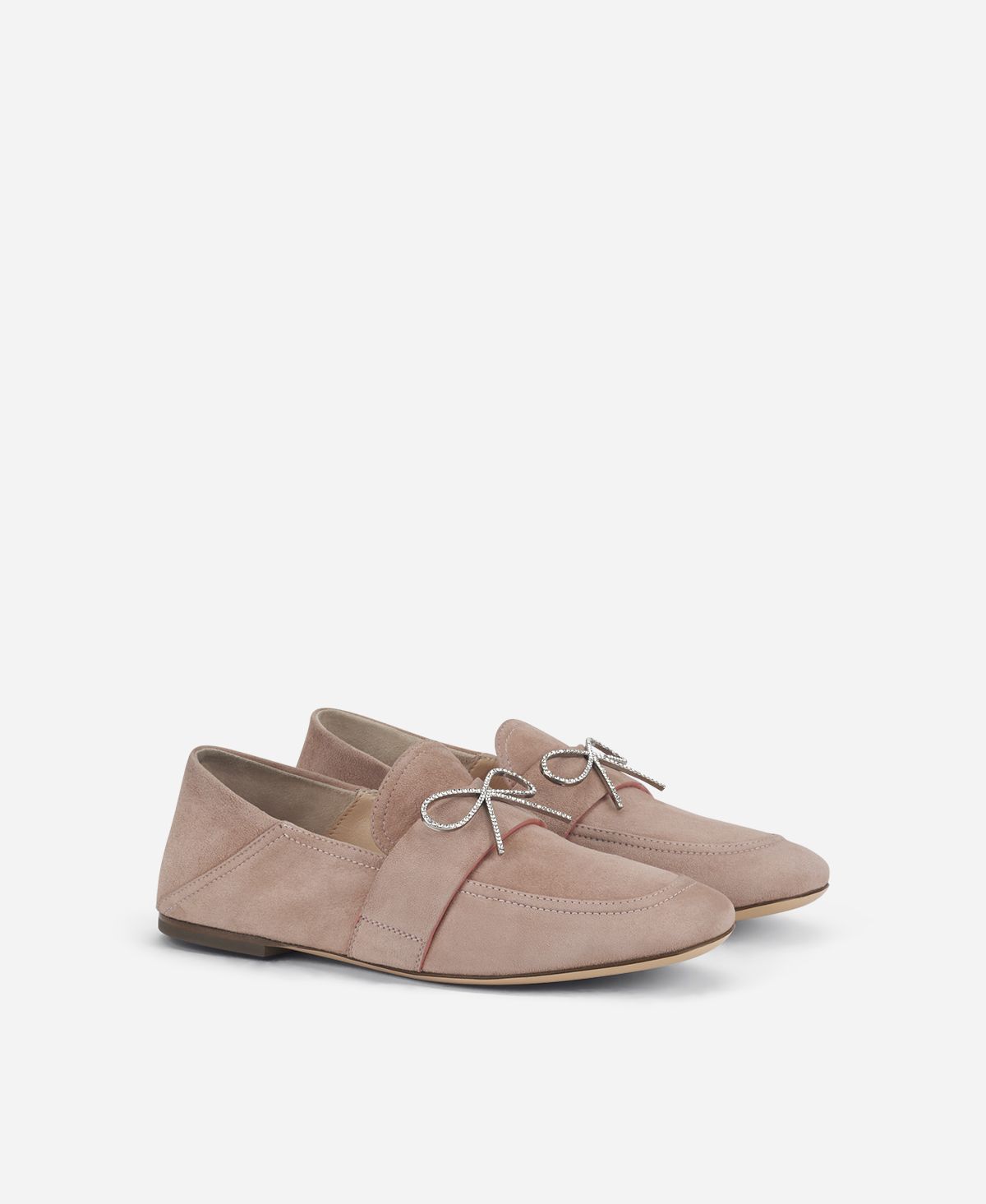 Agl Mocassino con fiocco Beige Crystal Ribbon Consegna Veloce