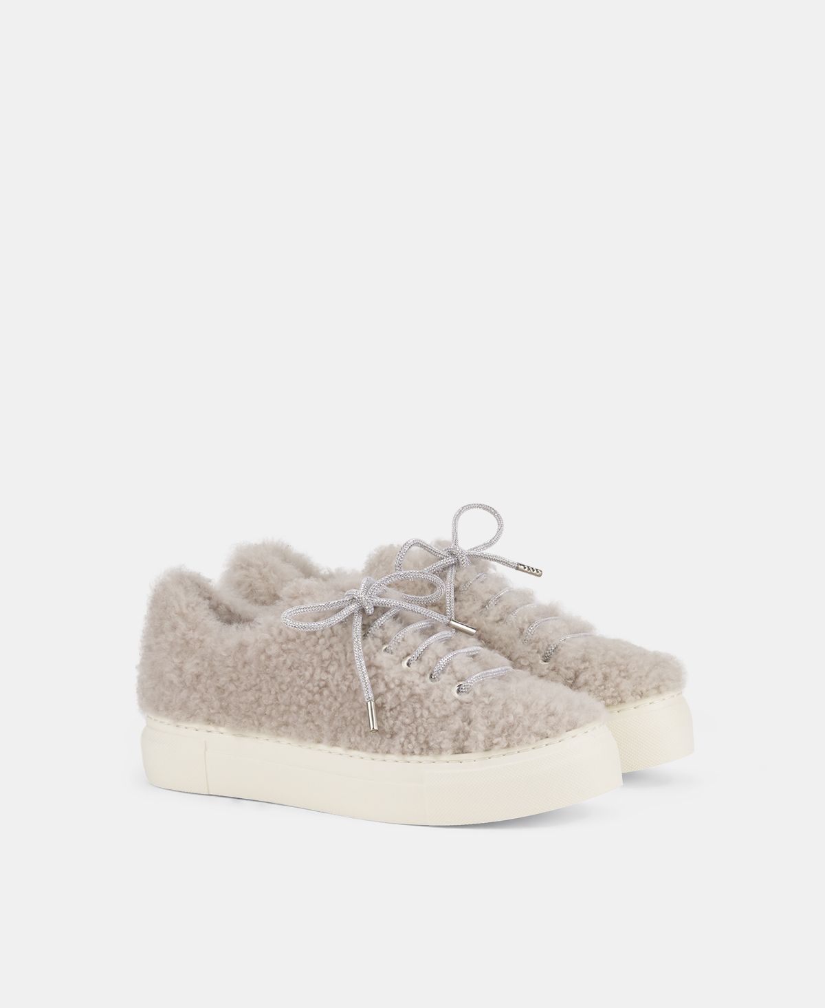 Agl Sneaker in pelliccia Crema Elda Promozione Limitata