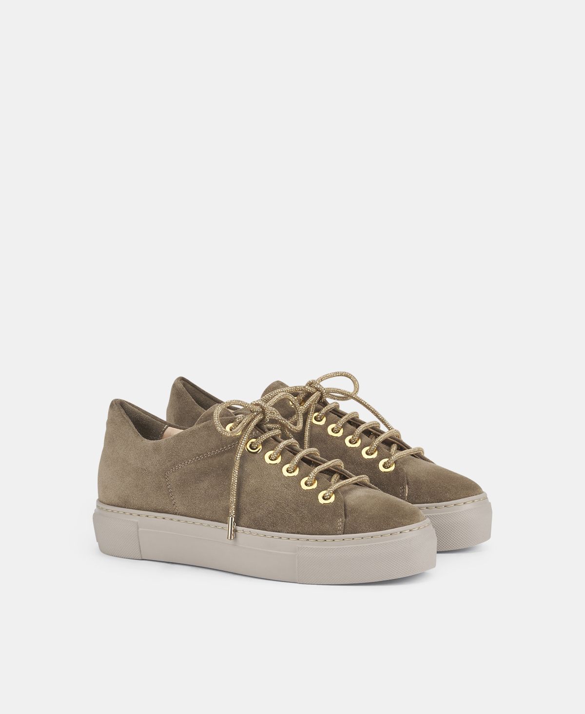 Agl Sneaker in velour Tortora Crystal Fino Al -60%