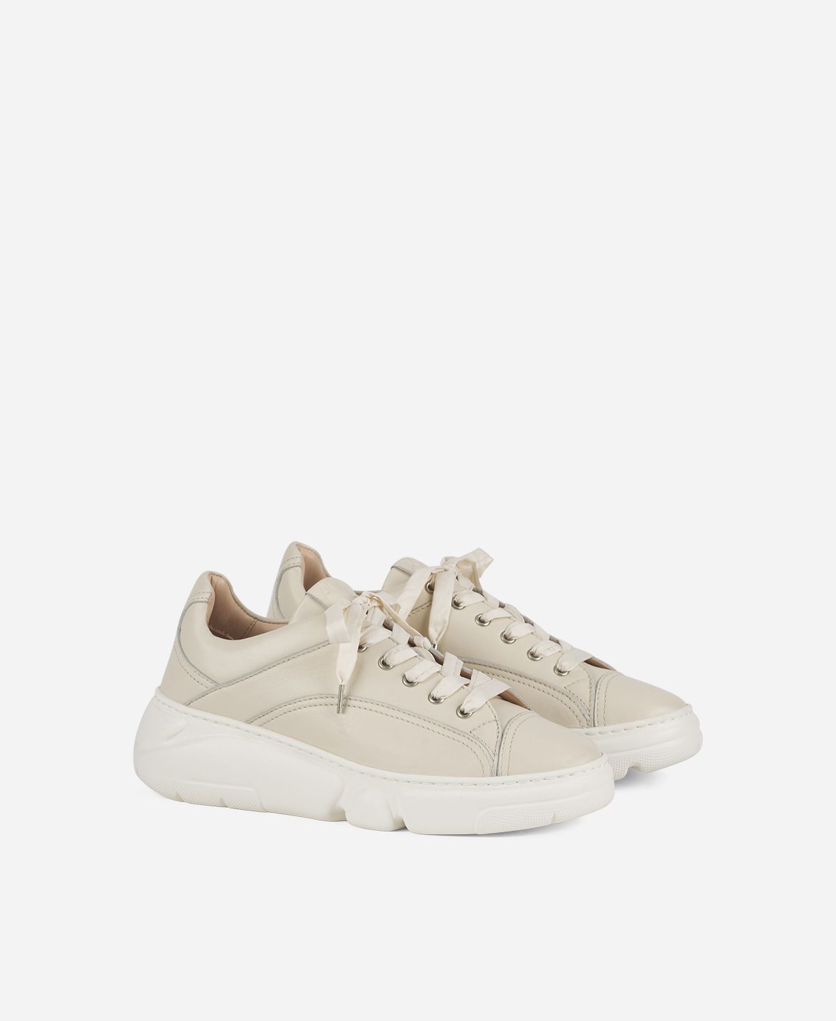 Agl Sneaker con lacci in nylon Avorio Fiona Outlet