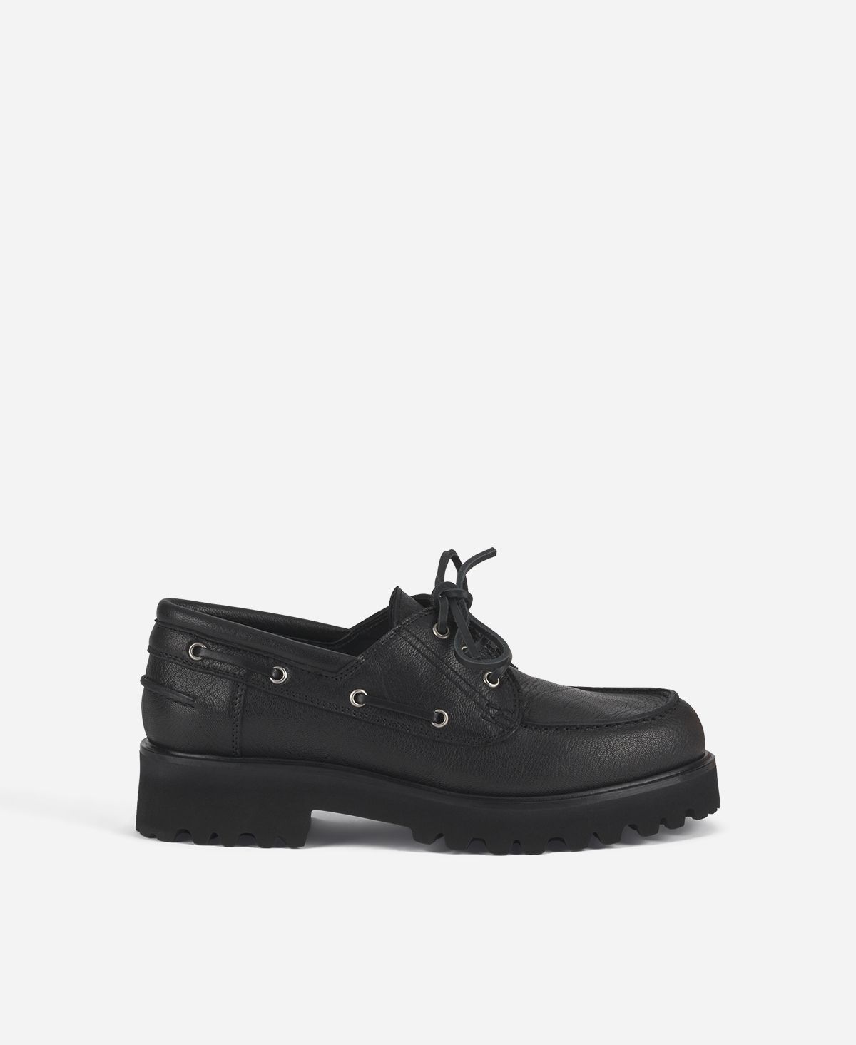 Agl Stringata in pelle Nero Goldie Barca