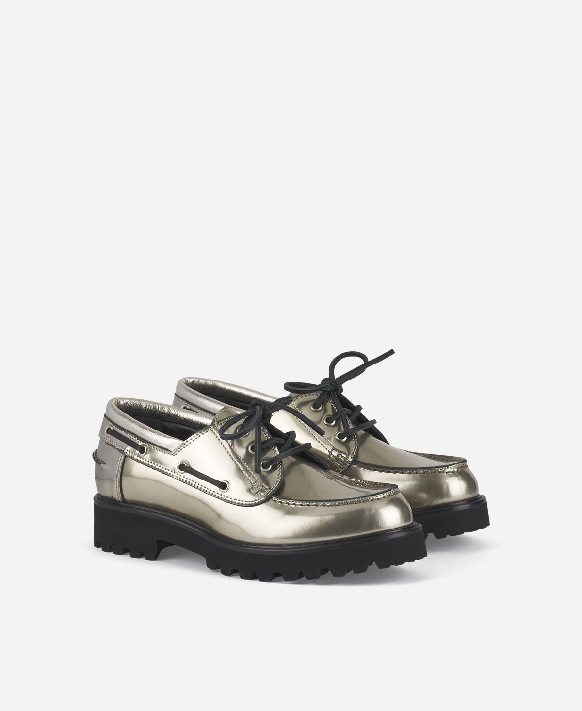 Agl Stringata metal Platino Goldie Barca In Linea