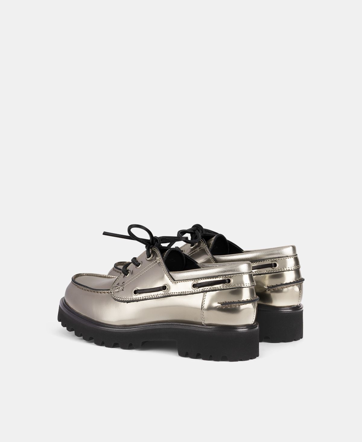Agl Stringata metal Platino Goldie Barca In Linea