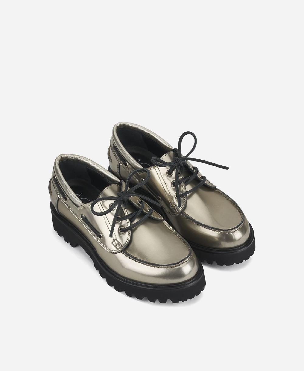 Agl Stringata metal Platino Goldie Barca In Linea