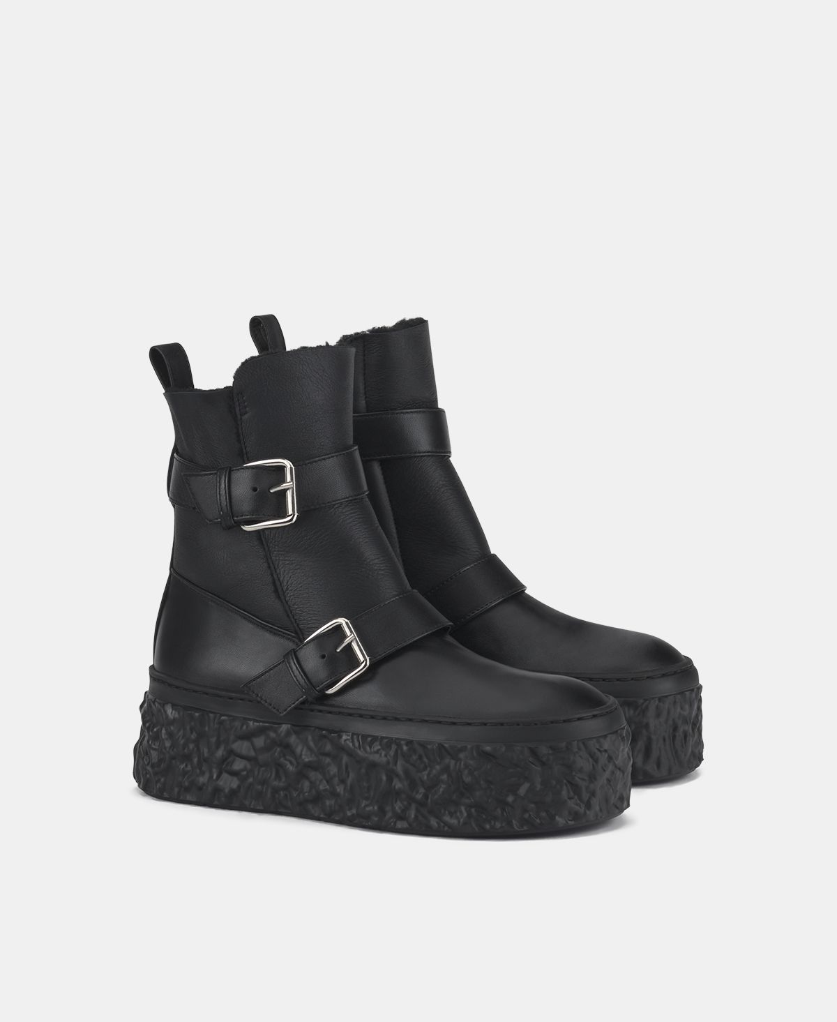 Agl Stivaletto con montone Nero Magma Biker Promozione