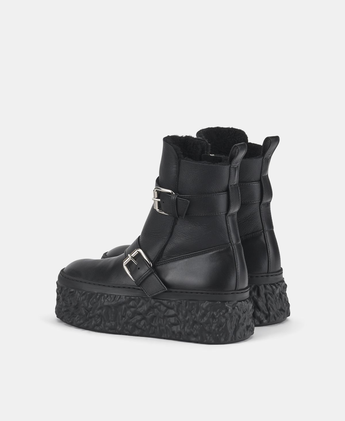 Agl Stivaletto con montone Nero Magma Biker Promozione