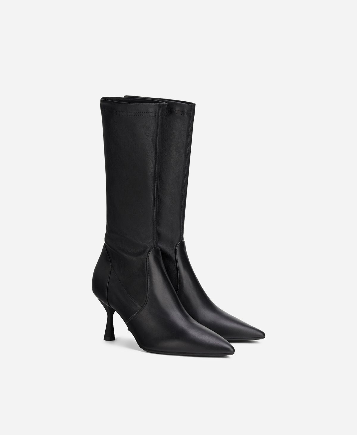 Agl Stivaletto in pelle stretch Nero LILLY Prezzo Ridotto