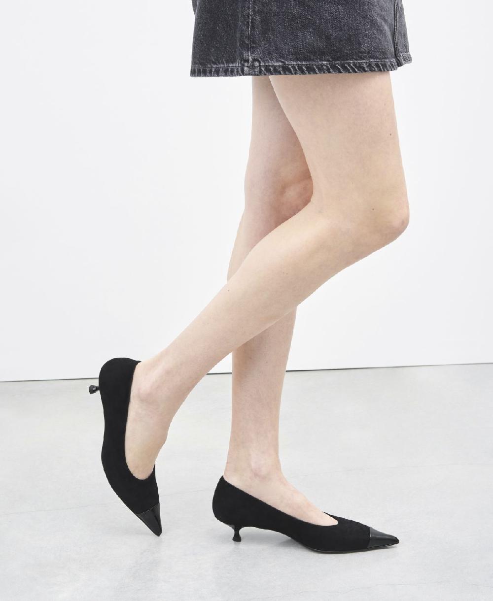 Agl Pump con puntina Nero Lenor Bicolor Sconto
