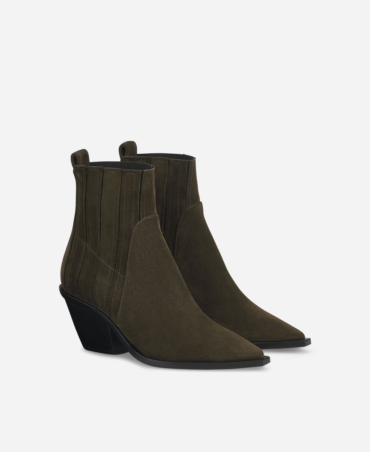 Agl Texano in velour Brown Roberta Beat Outlet