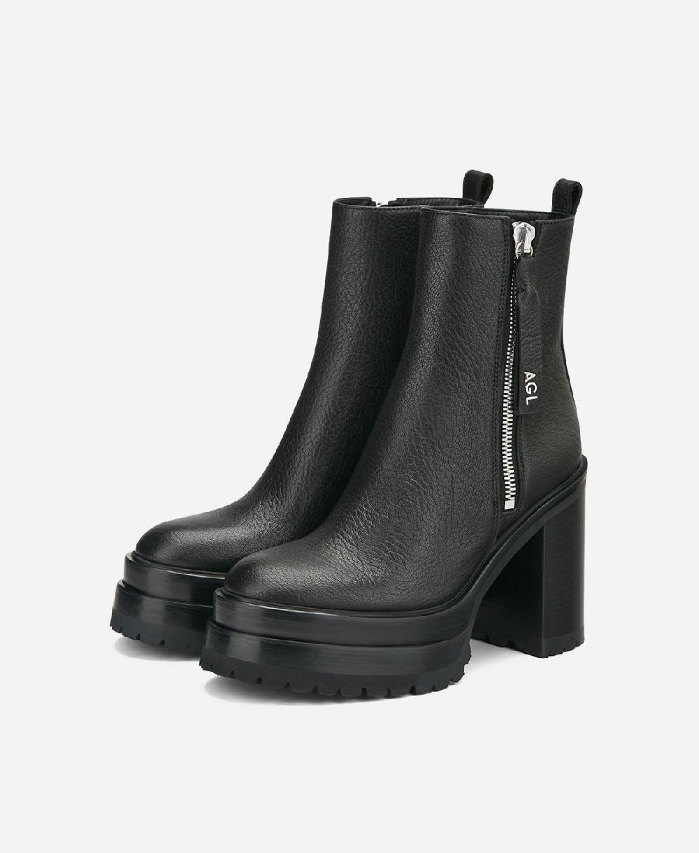 Agl Stivaletto in pelle Nero Tora Hotsell
