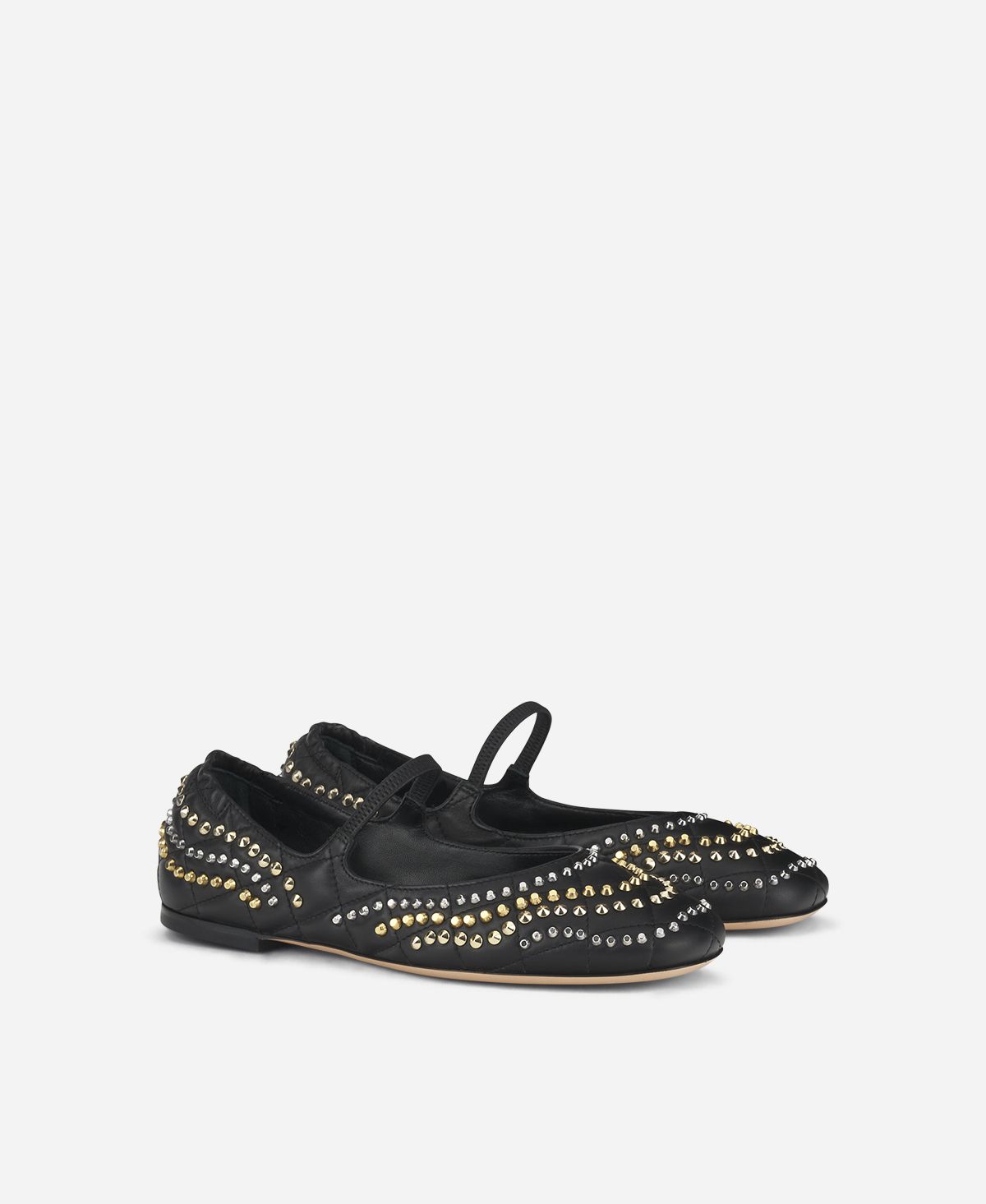 Agl Ballerina con borchie Nero Iris Studs Vendita Economica
