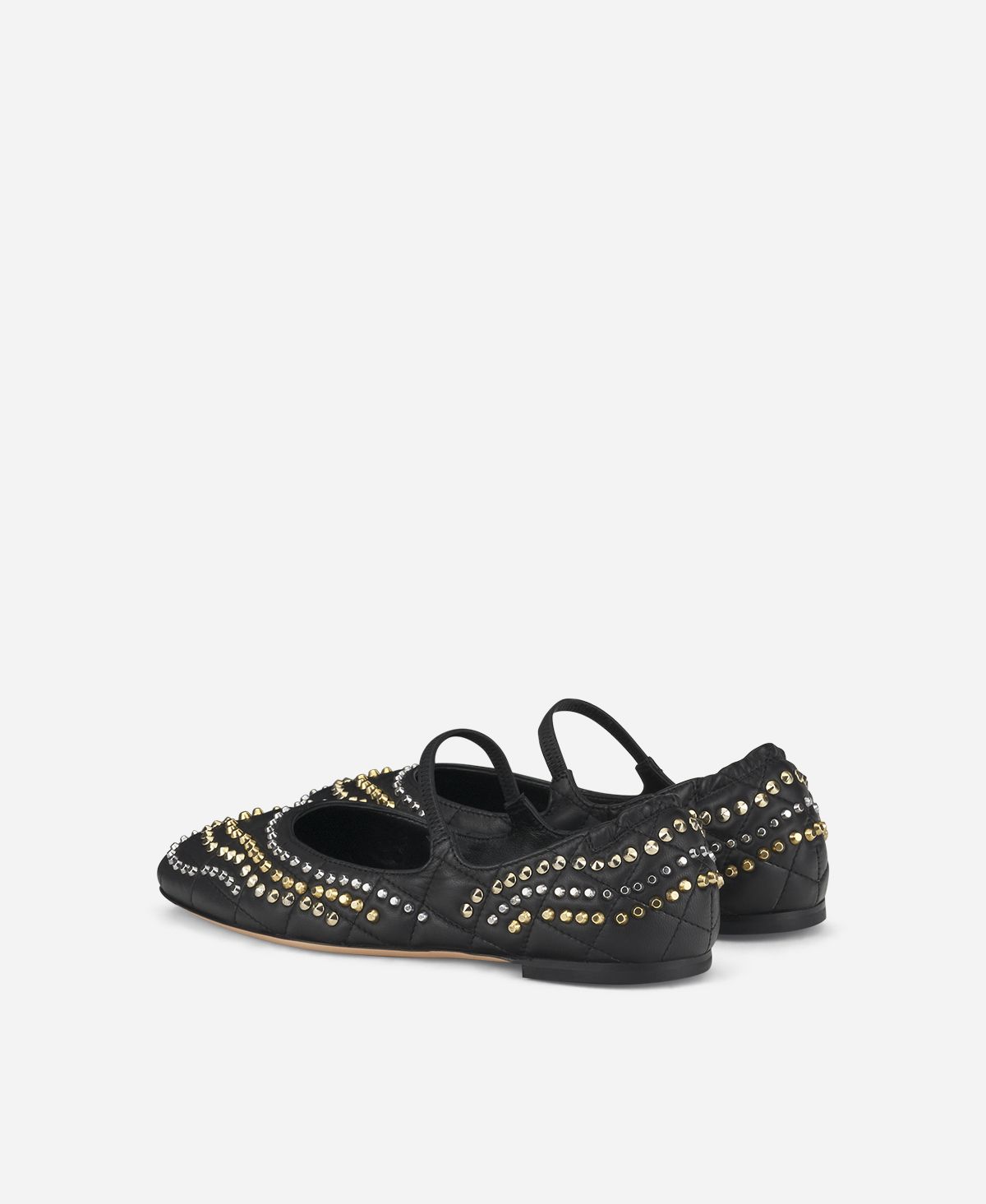 Agl Ballerina con borchie Nero Iris Studs Vendita Economica