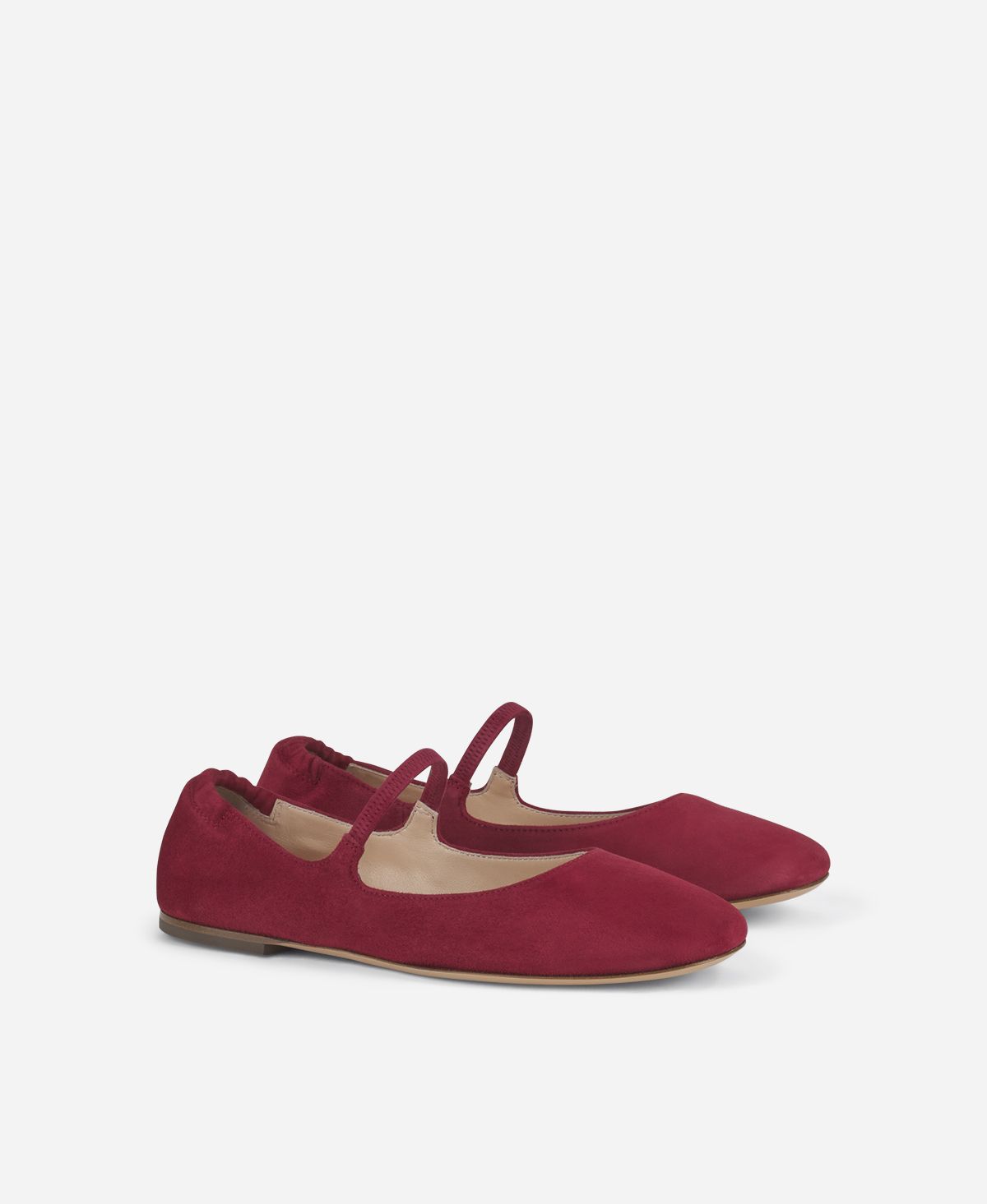 Agl Ballerina in velour Rosso Iris Vendite Flash