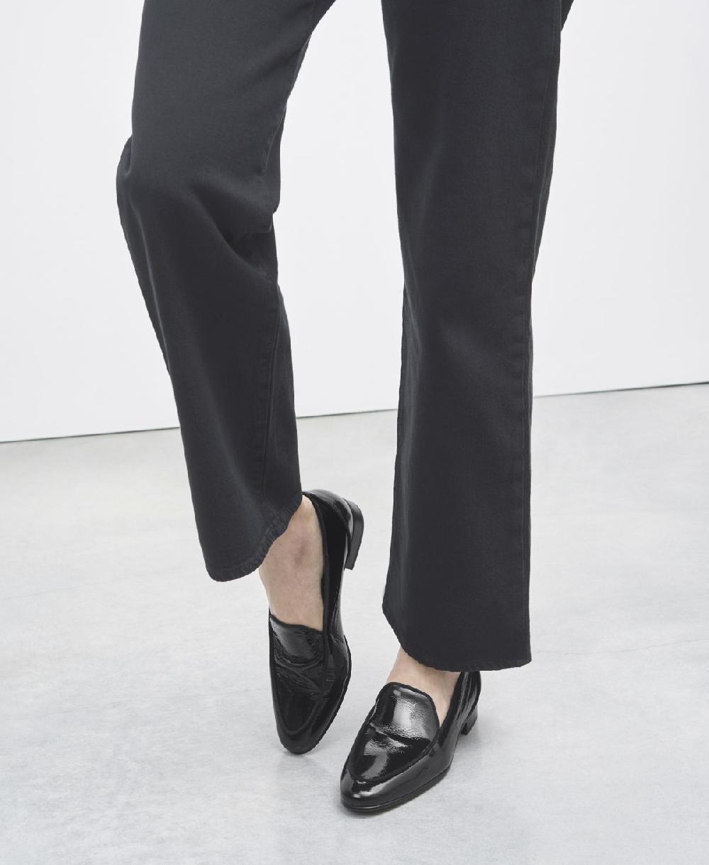 Agl Loafer con profili in suede Nero Costanza Edge Nuova