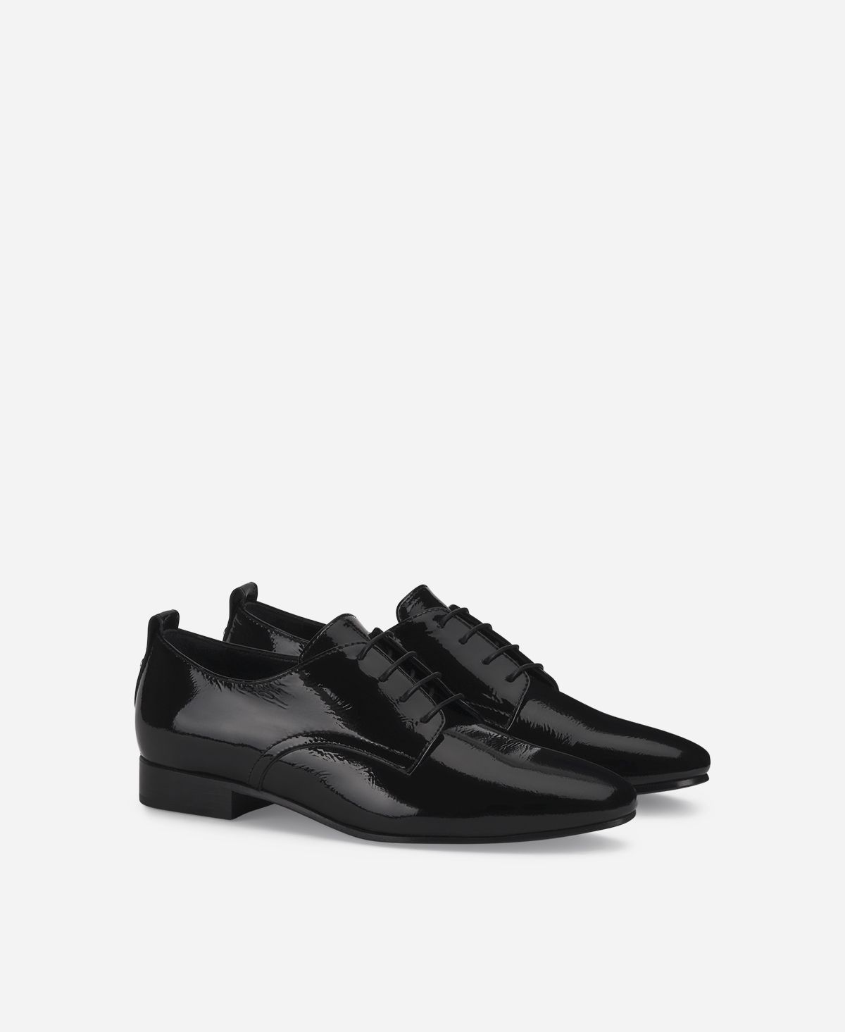 Agl Stringata in vernice Nero Costanza Derby Moda