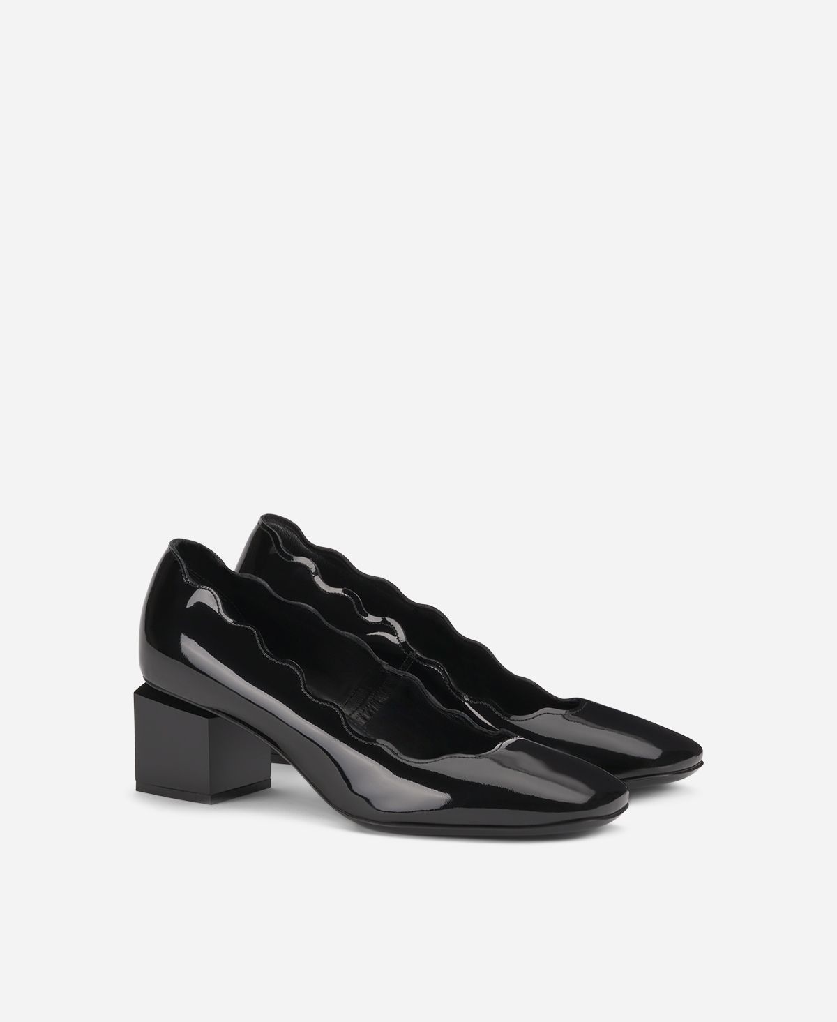 Agl Pump in vernice Nero Angie Wave Spedizione Gratuita