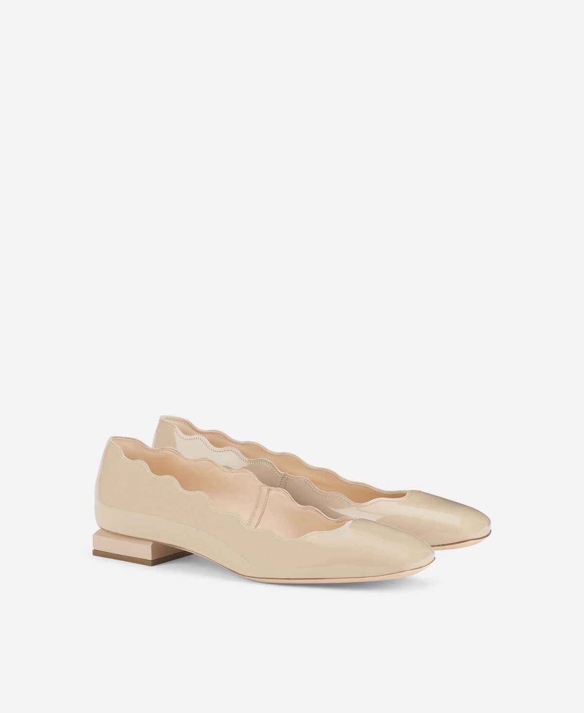 Agl Ballerina in vernice Beige Angie L Wave Qualità Garantita