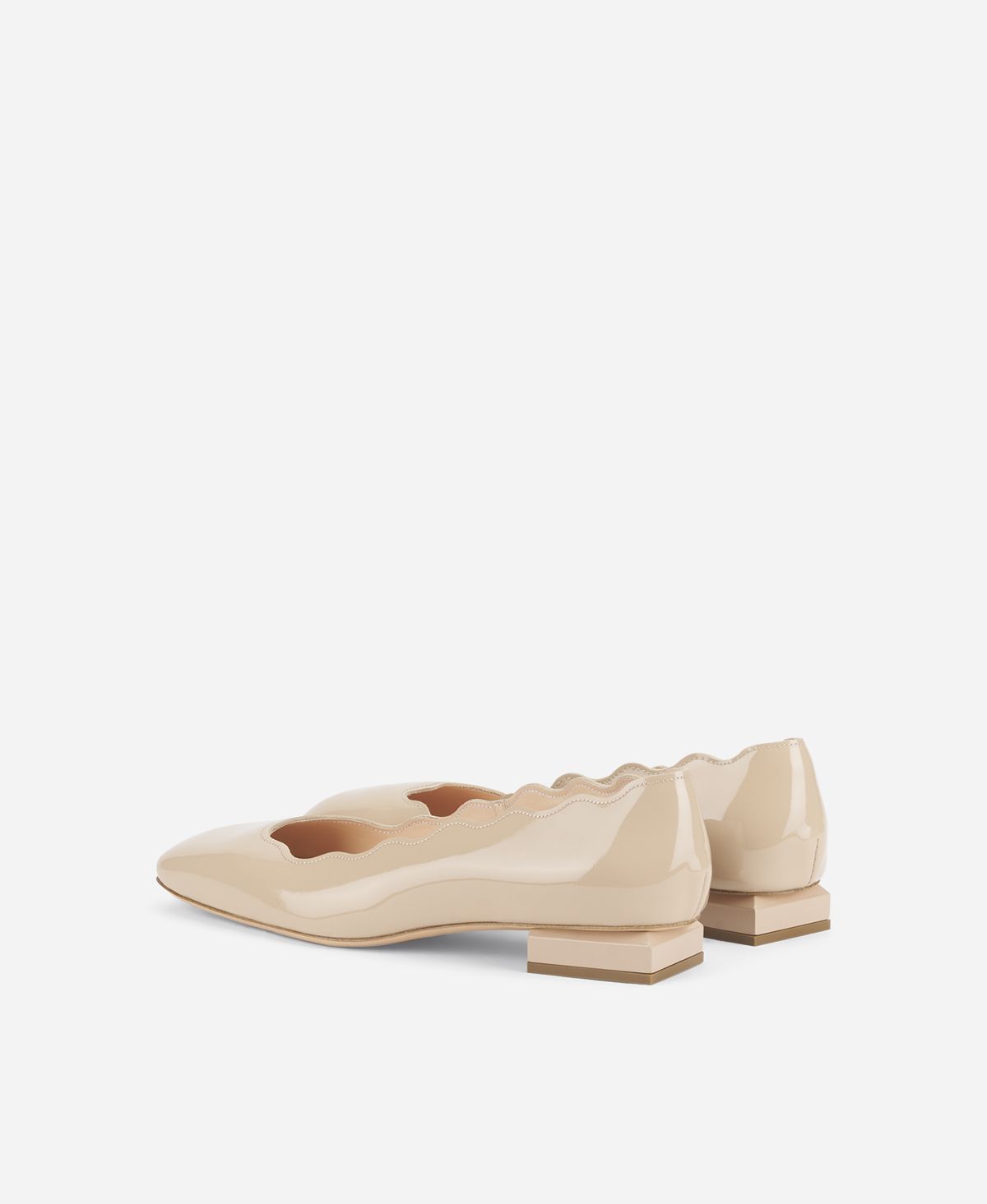 Agl Ballerina in vernice Beige Angie L Wave Qualità Garantita