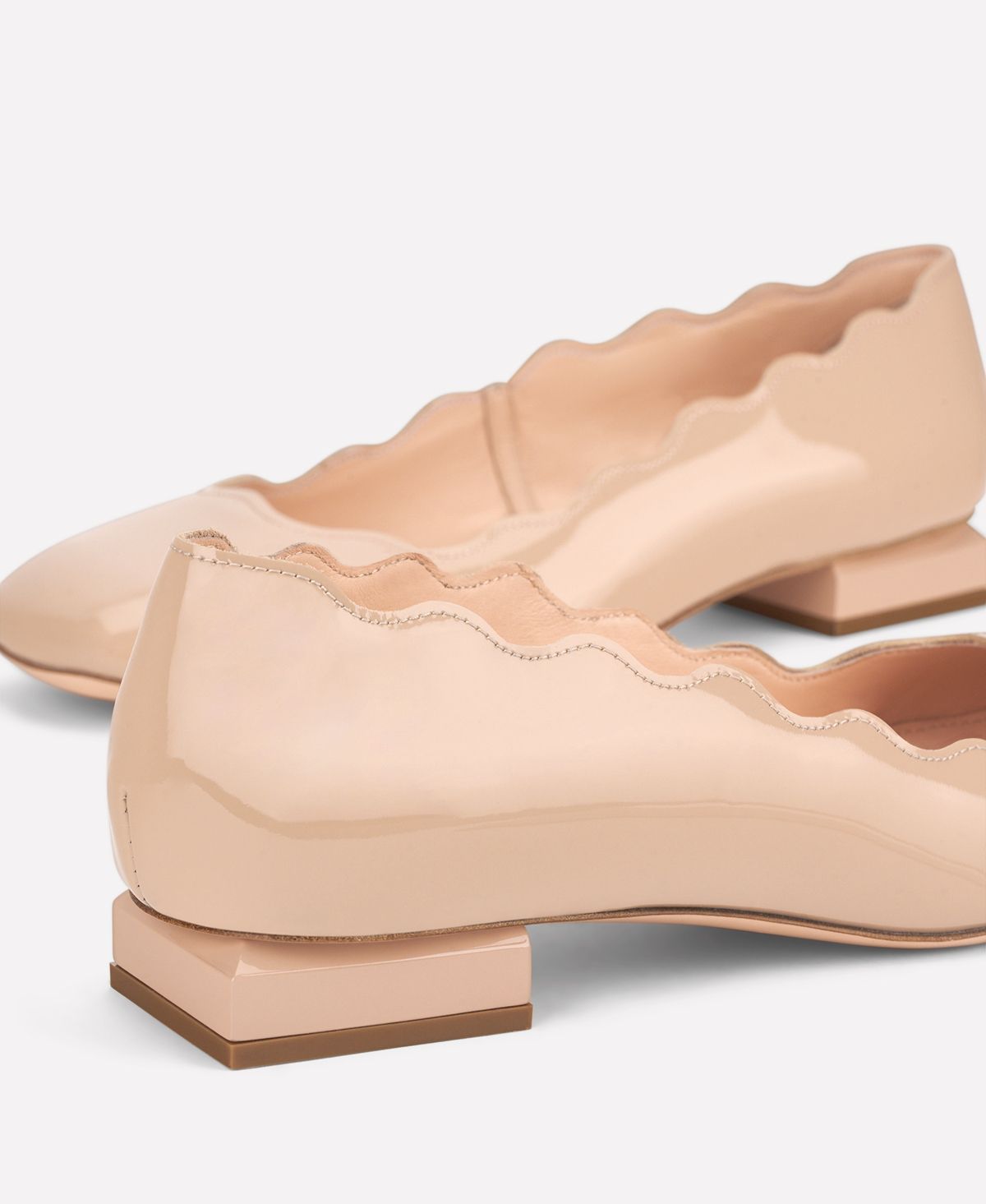 Agl Ballerina in vernice Beige Angie L Wave Qualità Garantita