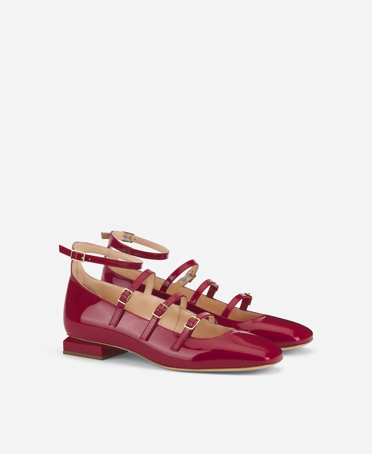 Agl Ballerina con cinturini Rosso Angie L Straps Negozi Online