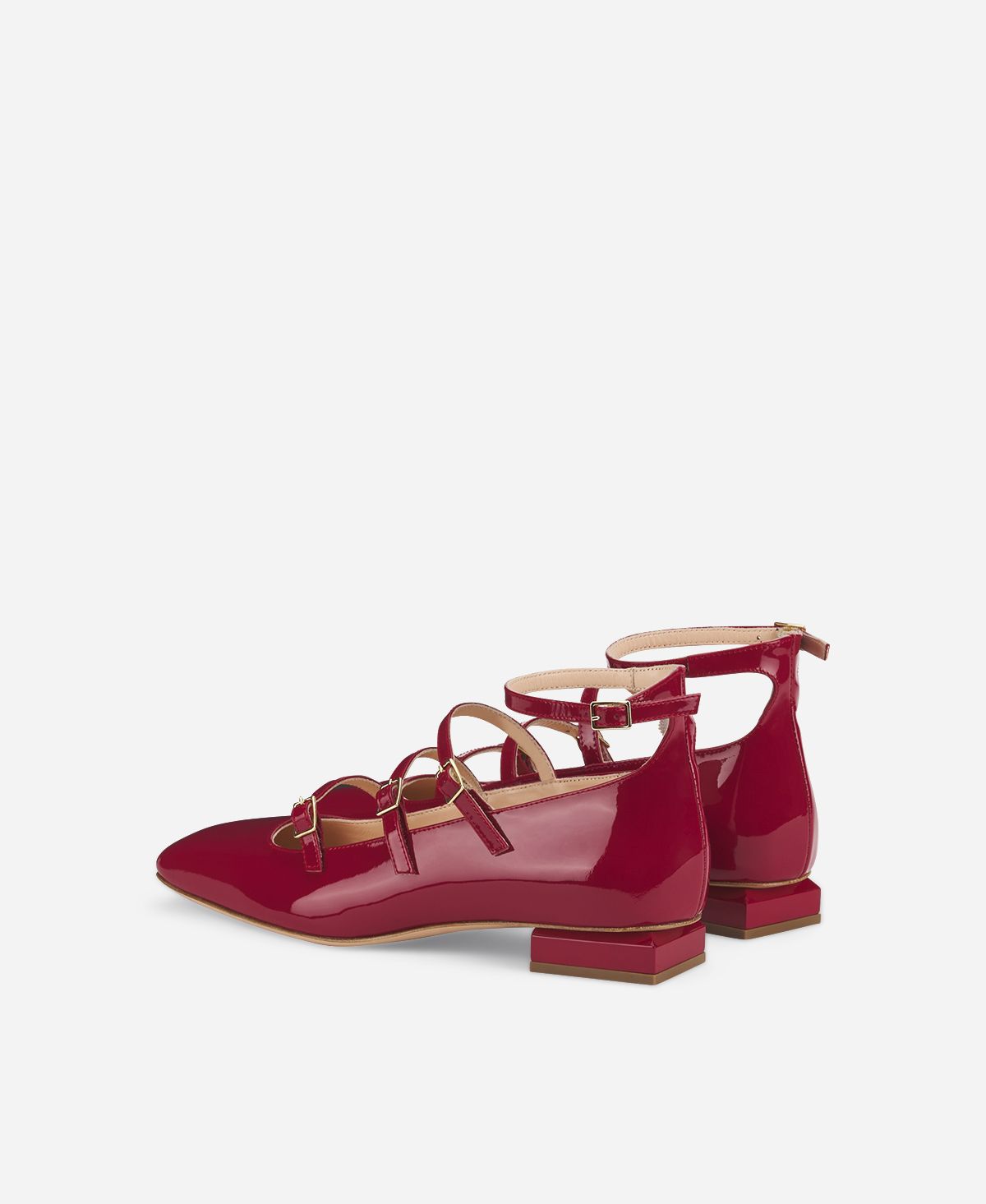 Agl Ballerina con cinturini Rosso Angie L Straps Negozi Online