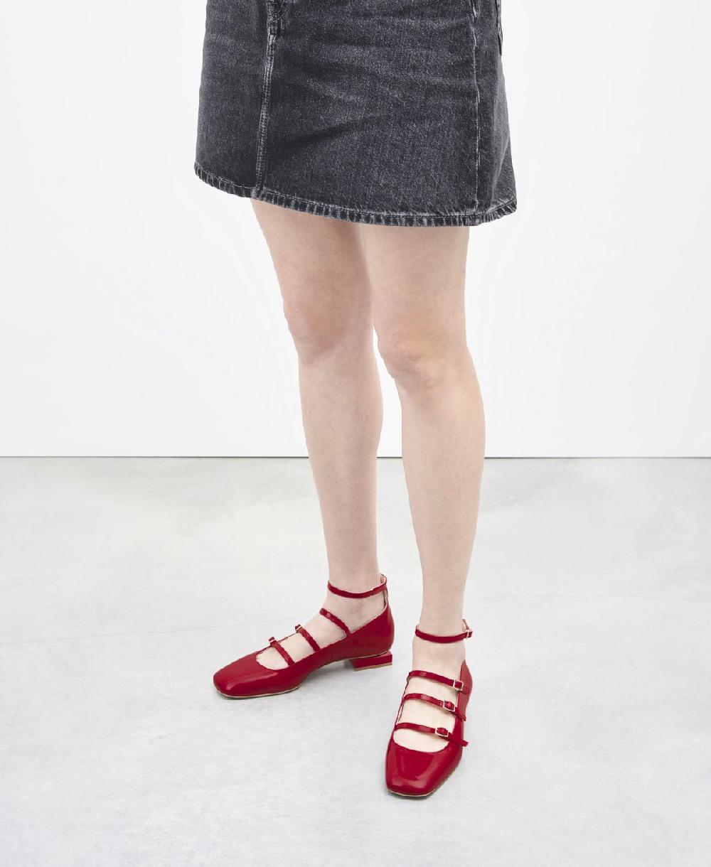 Agl Ballerina con cinturini Rosso Angie L Straps Negozi Online