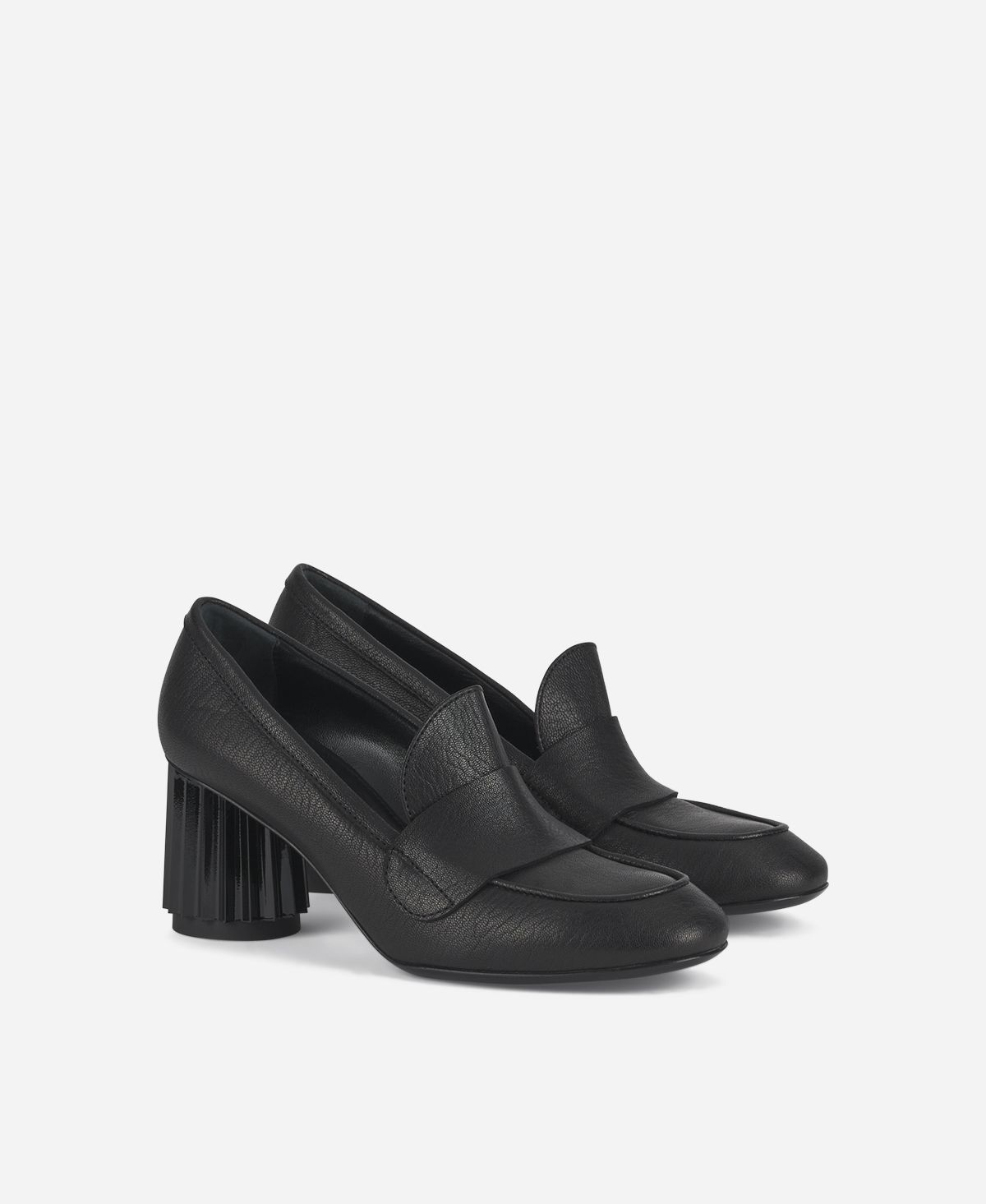 Agl Mocassino con tacco Nero Dorica M Moc Convenienza