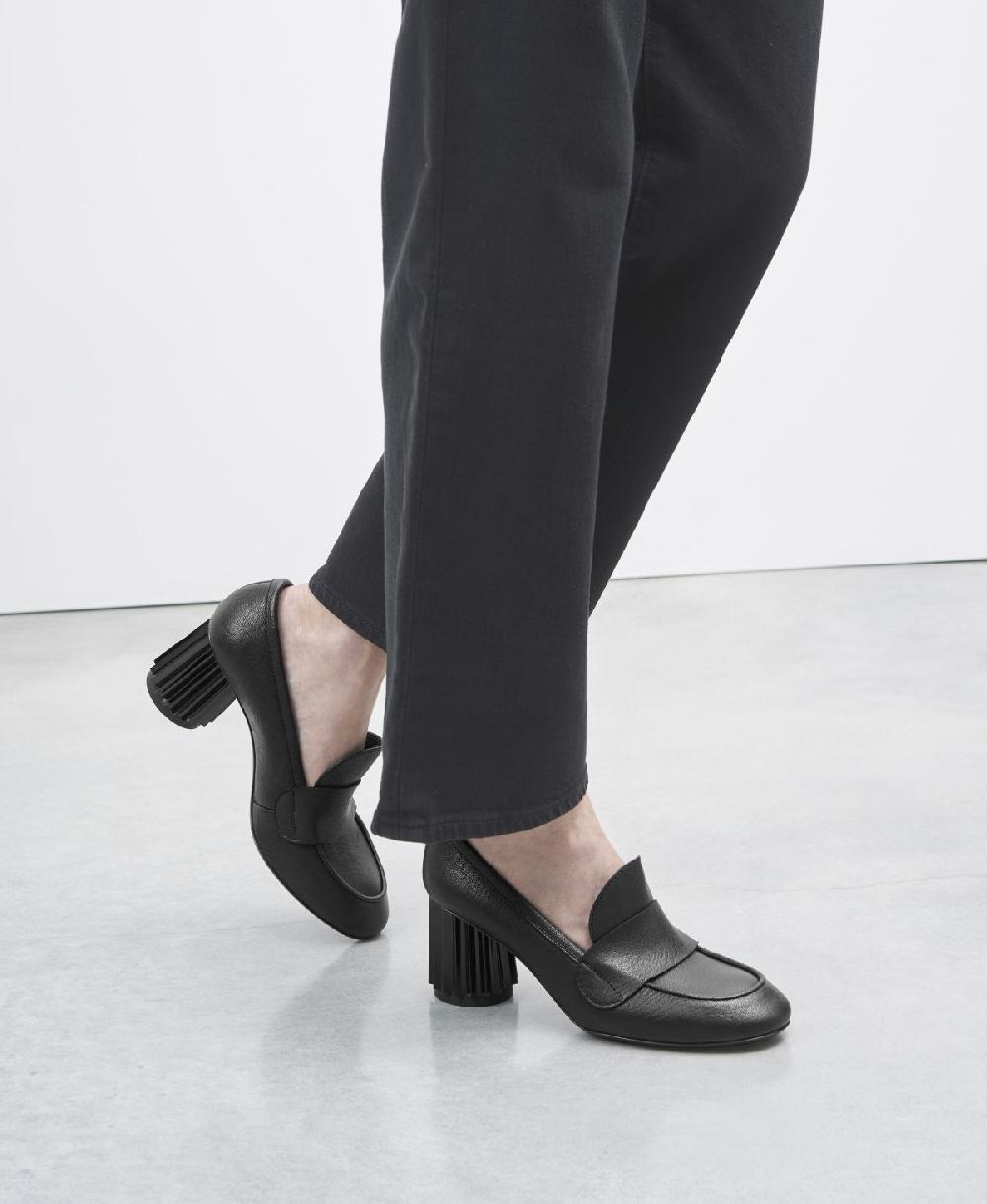 Agl Mocassino con tacco Nero Dorica M Moc Convenienza