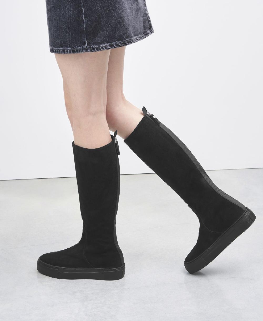 Agl Stivale sportivo in velour Nero Meghan Boot Hotsell