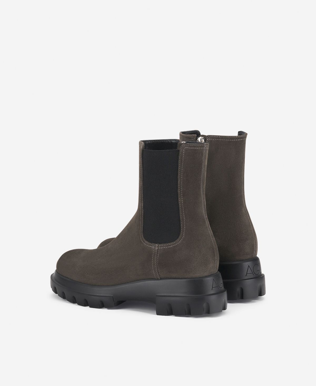 Agl Stivaletto in crosta Grigio Chunky Beat Moda
