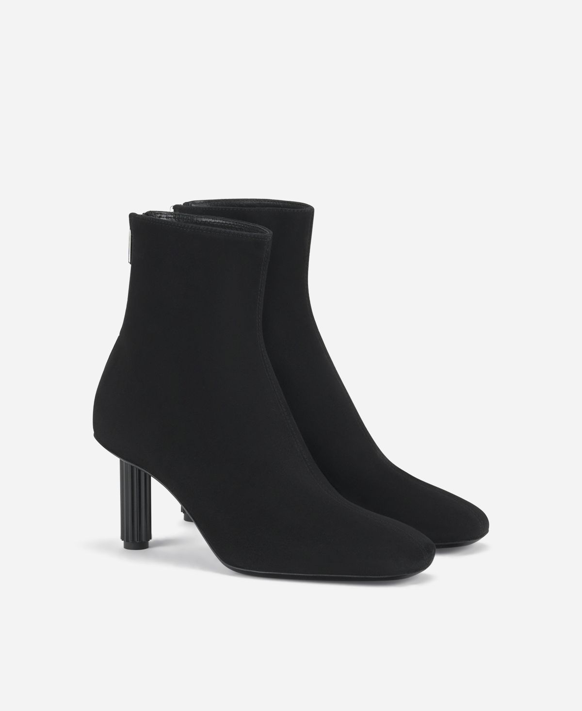 Agl Stivaletto in velour con tacco Nero Dorica Q Bootie Trasporto libero internazionale