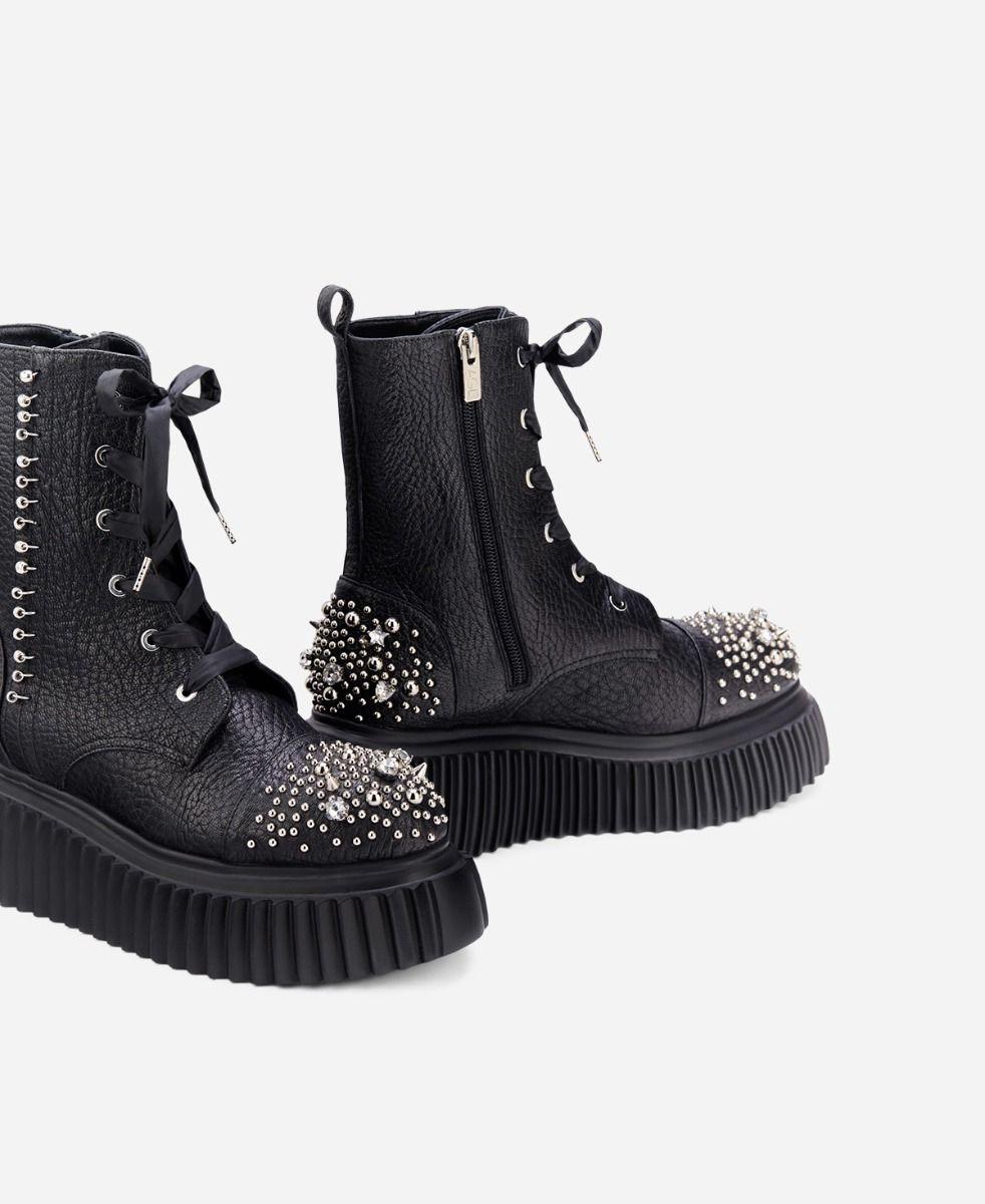 Agl Stivaletto con cristalli Nero IGGY CRYSTAL Promozione Limitata