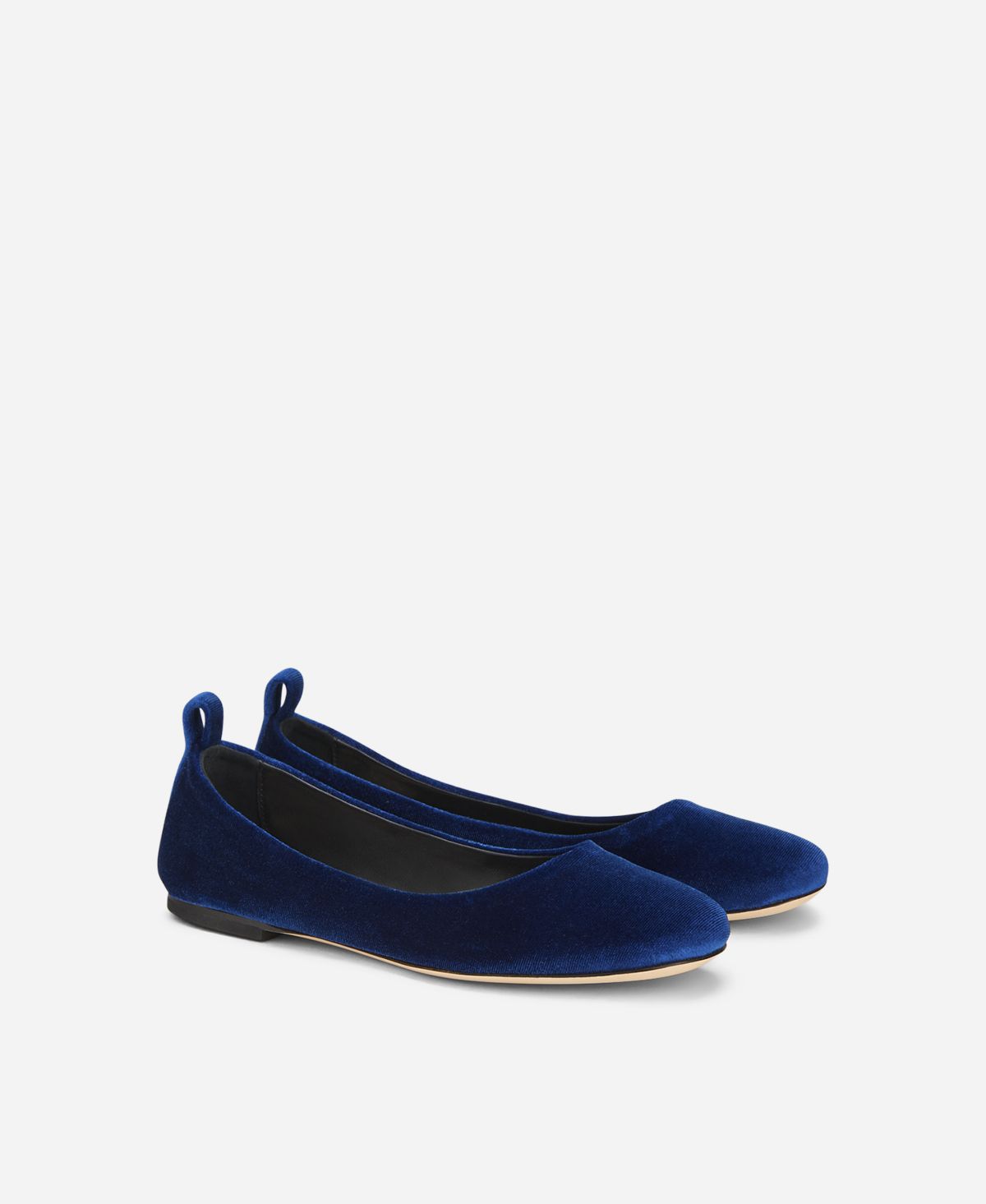 Agl Ballerina in velluto Blu Kim Shopping Online