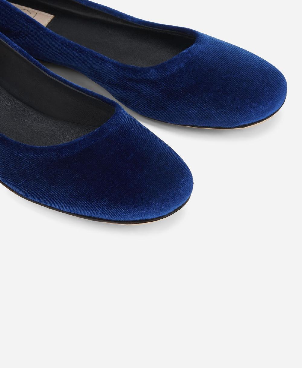 Agl Ballerina in velluto Blu Kim Shopping Online