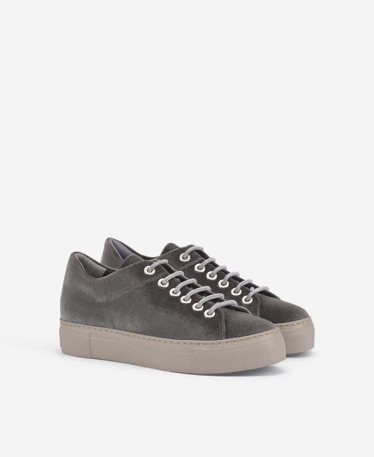 Agl Sneaker in velluto Grigio Vananda Velvet Affare Del Giorno
