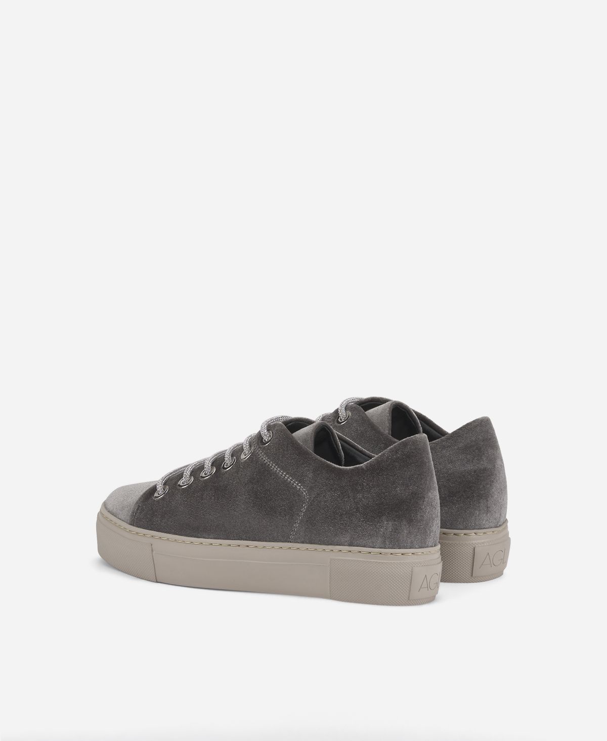 Agl Sneaker in velluto Grigio Vananda Velvet Affare Del Giorno