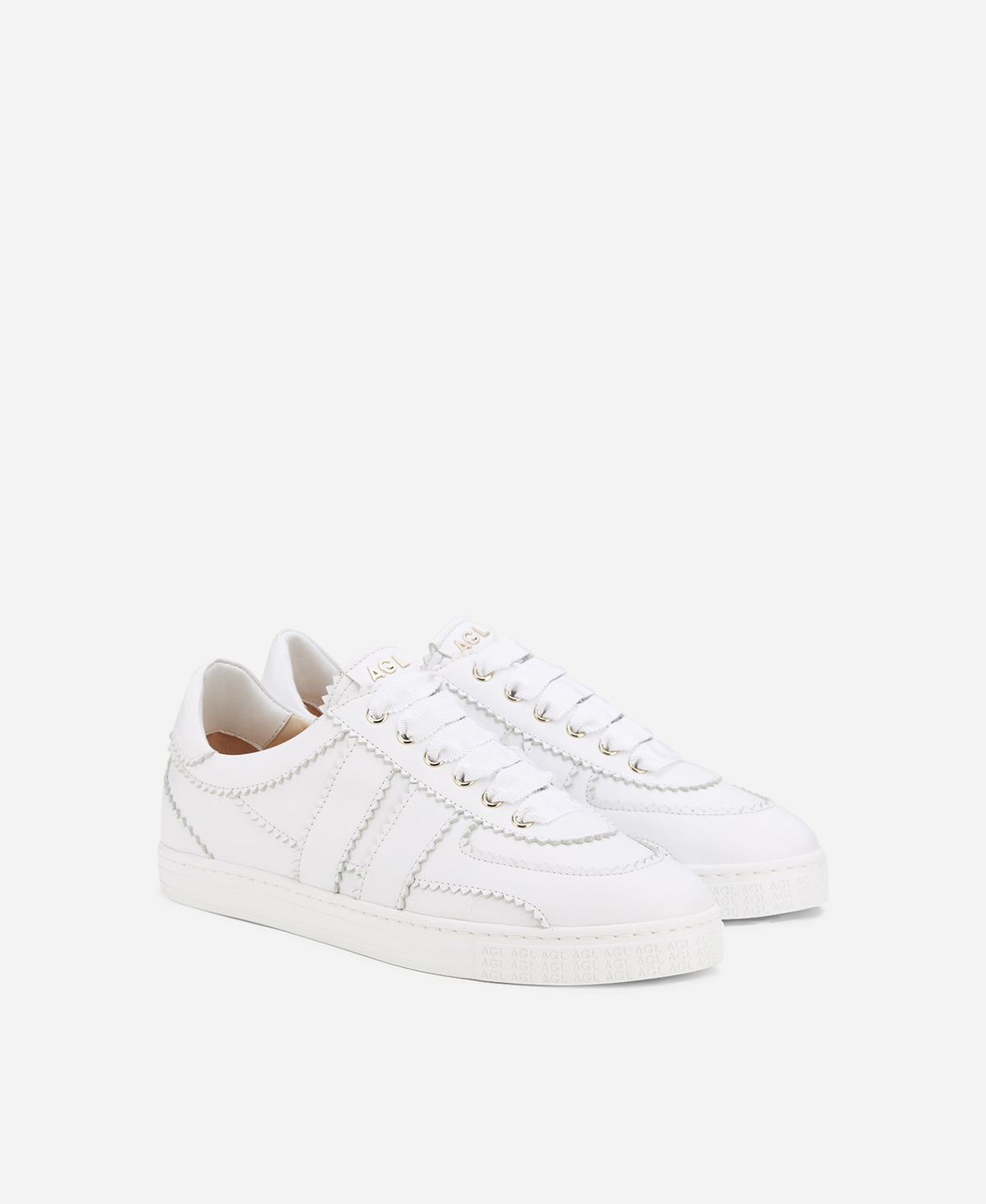 Agl Sneaker in pelle Bianco Leda Economico