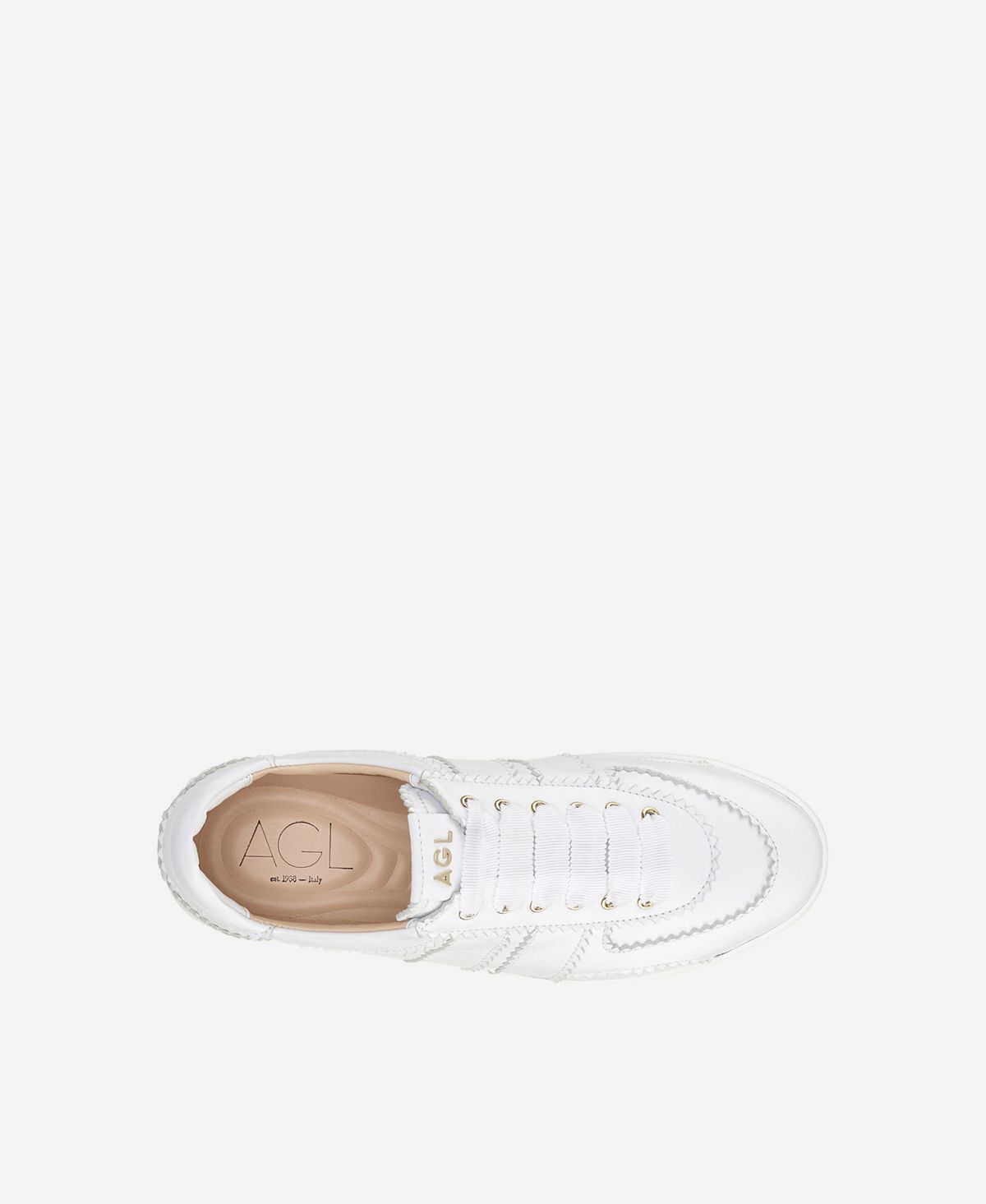 Agl Sneaker in pelle Bianco Leda Economico