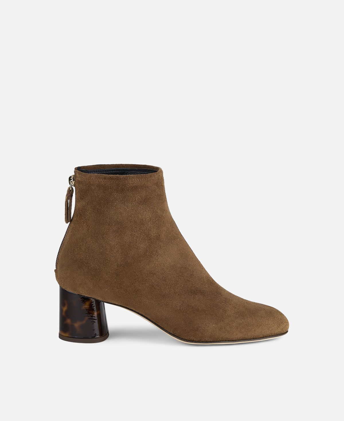 Agl Stivaletto in pelle con tacco Cuoio VETA PRECIOUS
