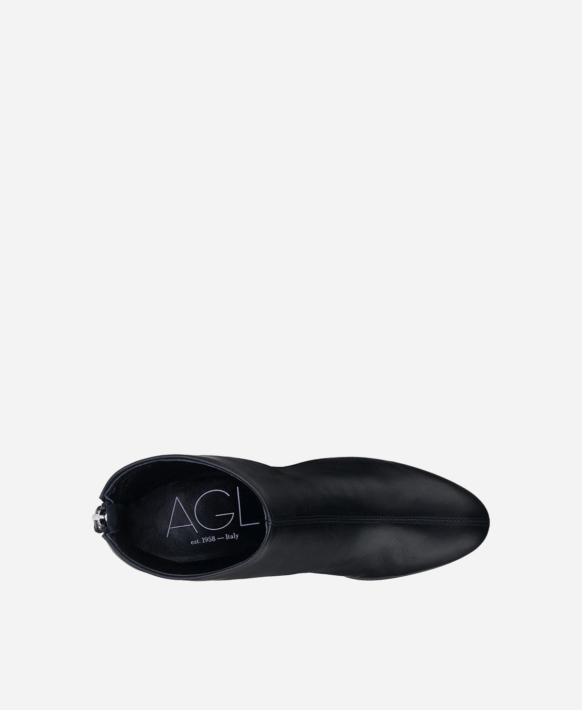 Agl Stivaletto in pelle con tacco Nero VETA PRECIOUS I Più Venduti