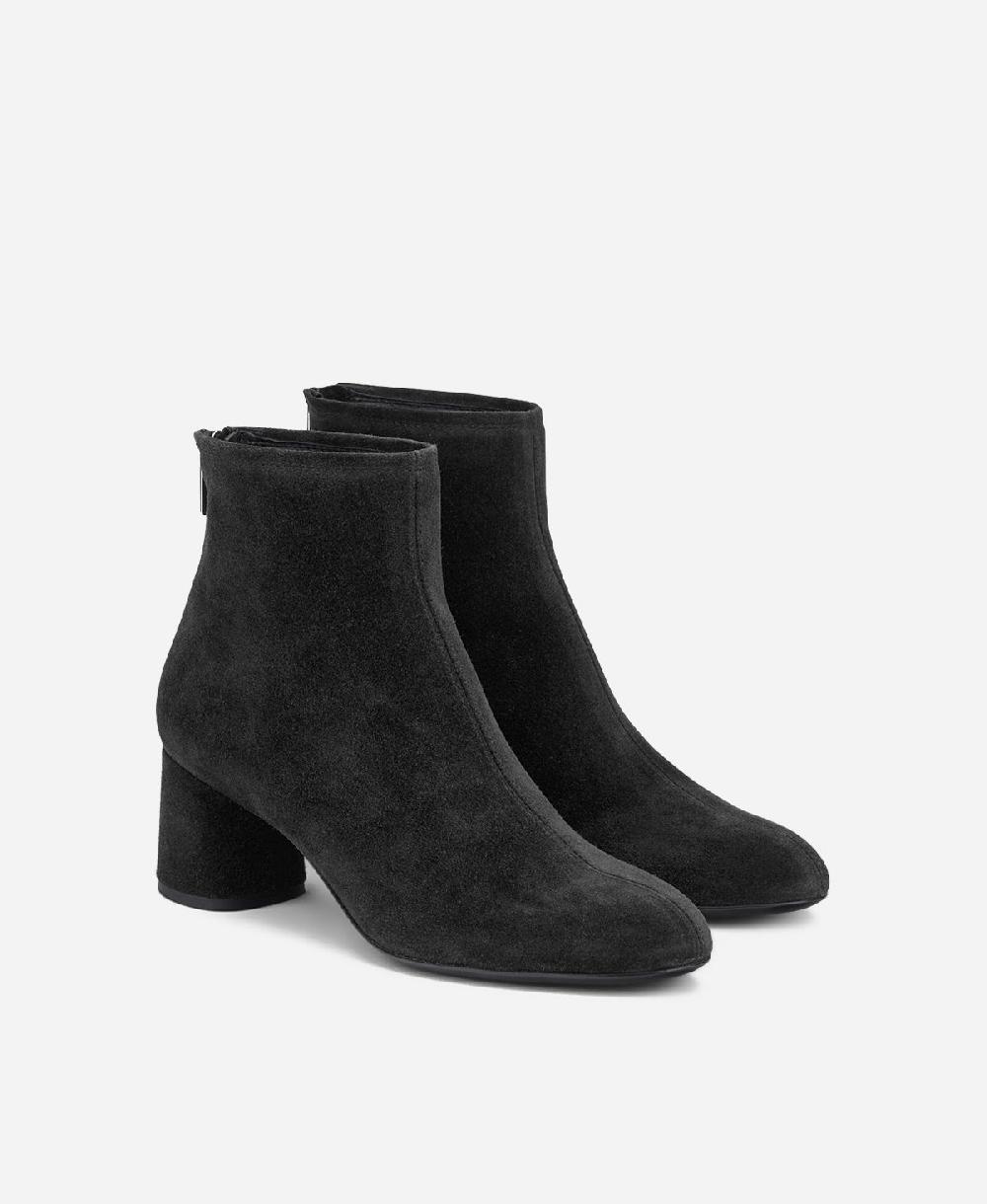 Agl Stivaletto in velour Nero OLGA Vendite Flash