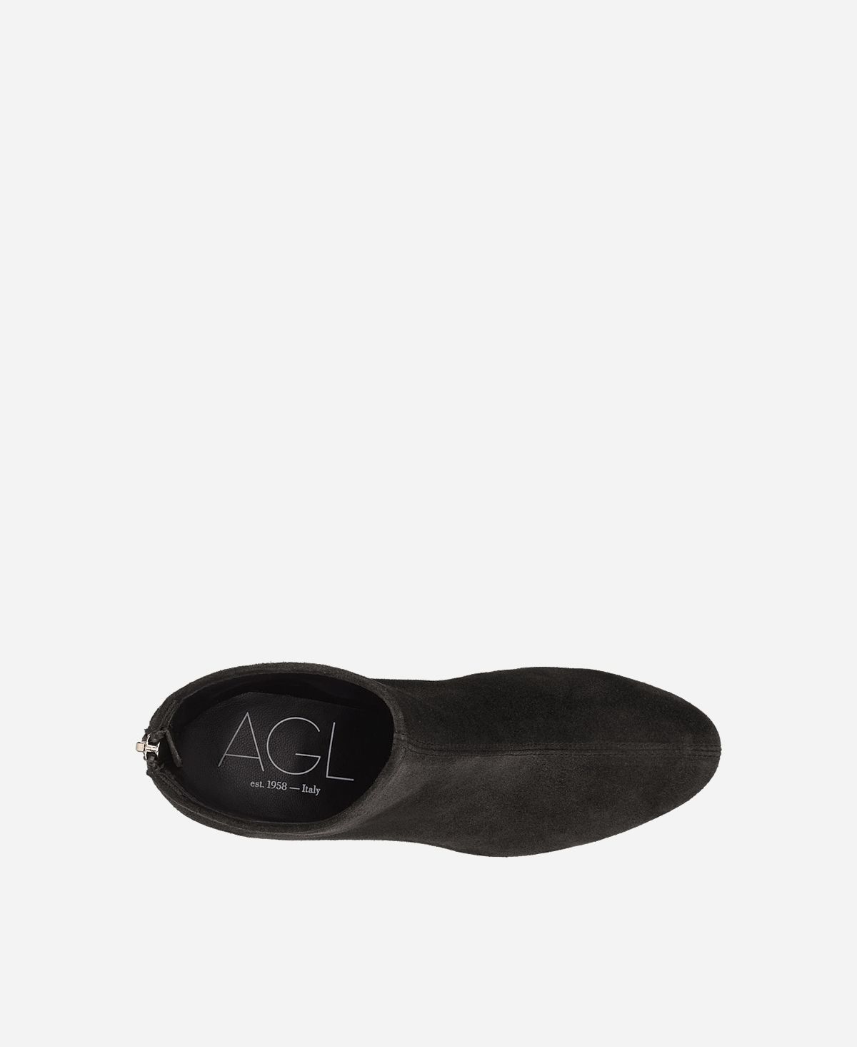 Agl Stivaletto in velour Nero OLGA Vendite Flash