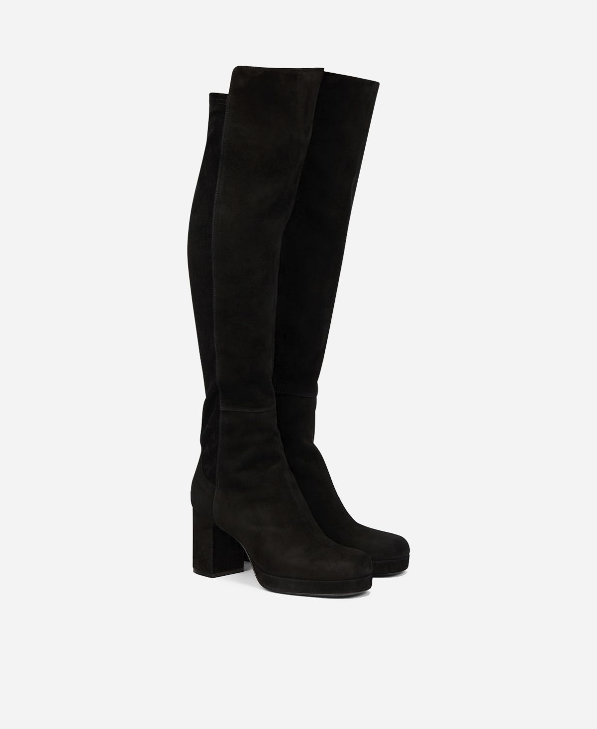 Agl Stivale in velour Nero BETTY HIGH Nuova
