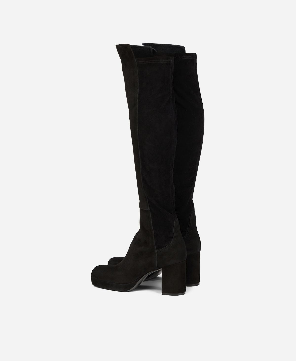 Agl Stivale in velour Nero BETTY HIGH Nuova