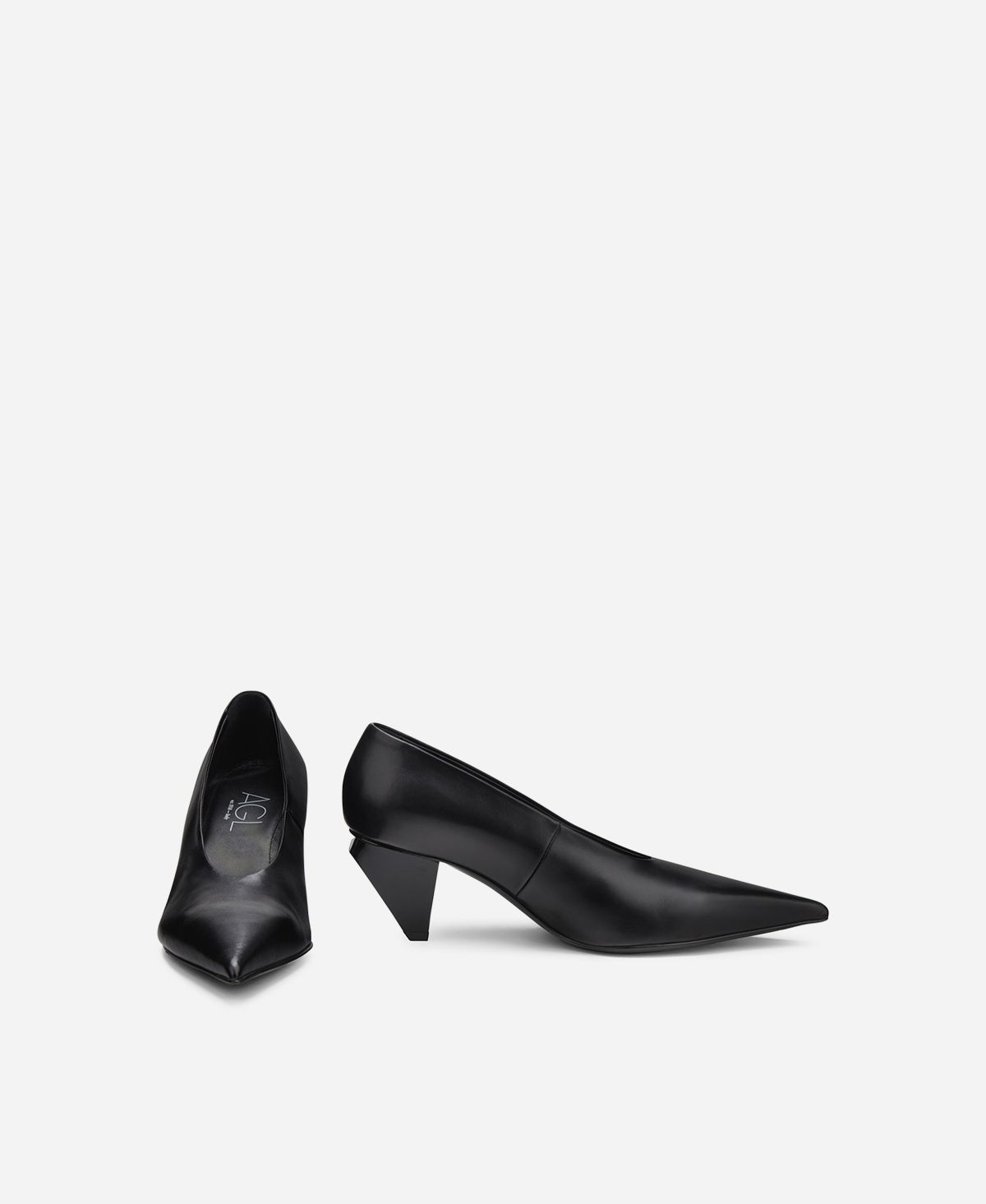 Agl Décolleté in pelle Nero KNIFE PUMP Italia