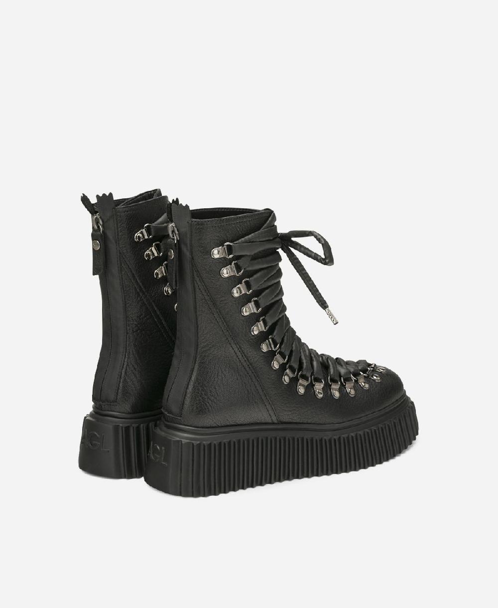 Agl Biker in pelle Nero DROMO In Linea