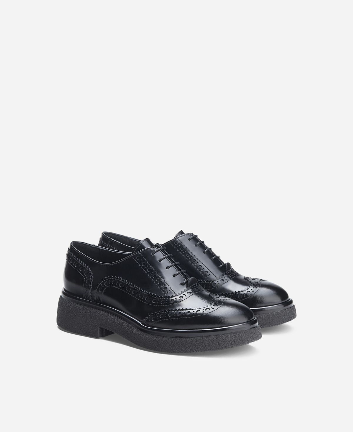 Agl Stringata in pelle Nero ALISON R LACE UP Moda