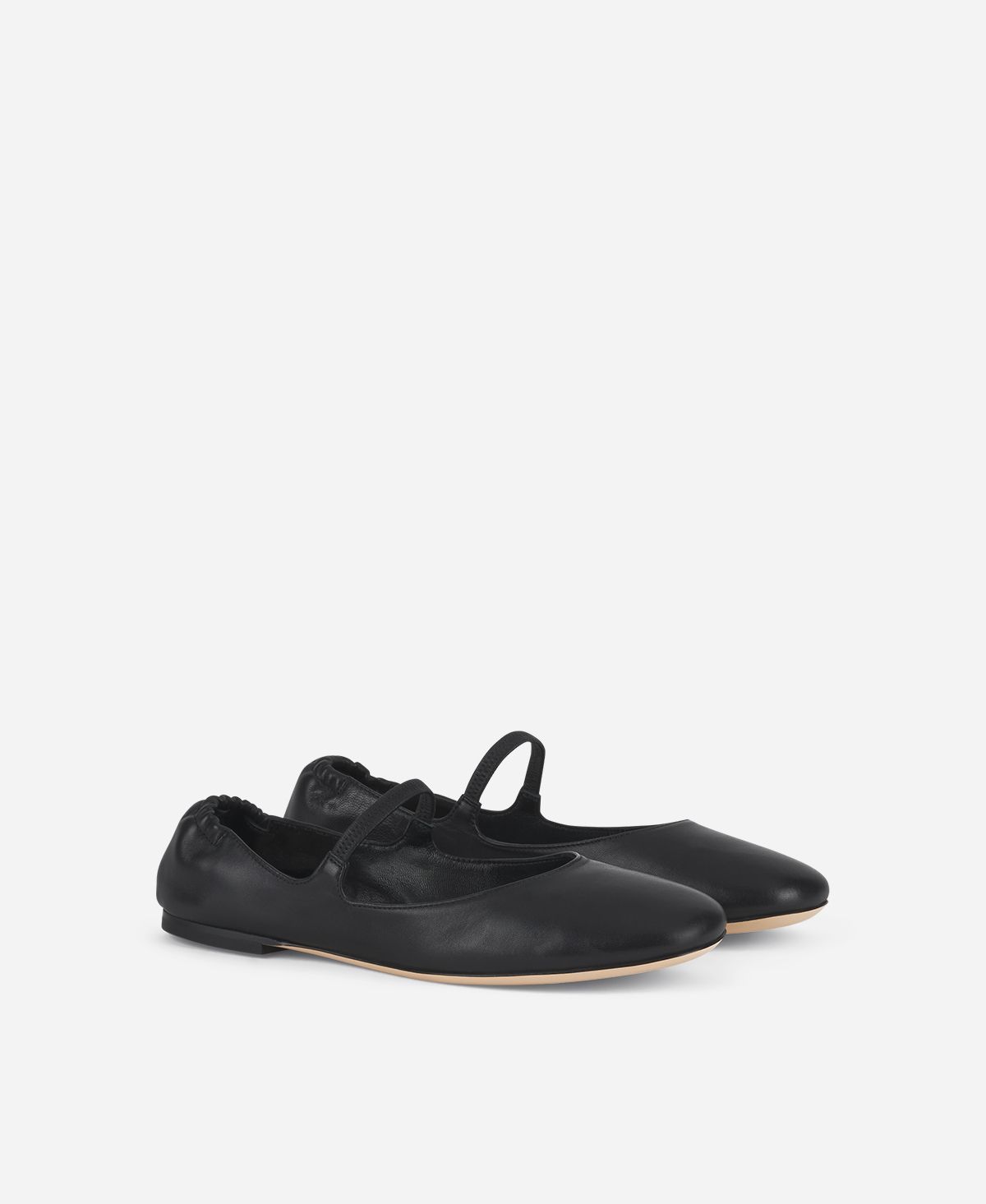 Agl Ballerina in pelle Nero Iris Economico