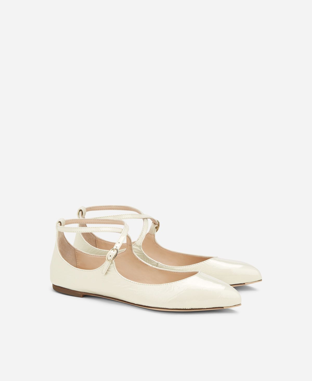 Agl Ballerina in pelle Crema Softy Ballet Outlet