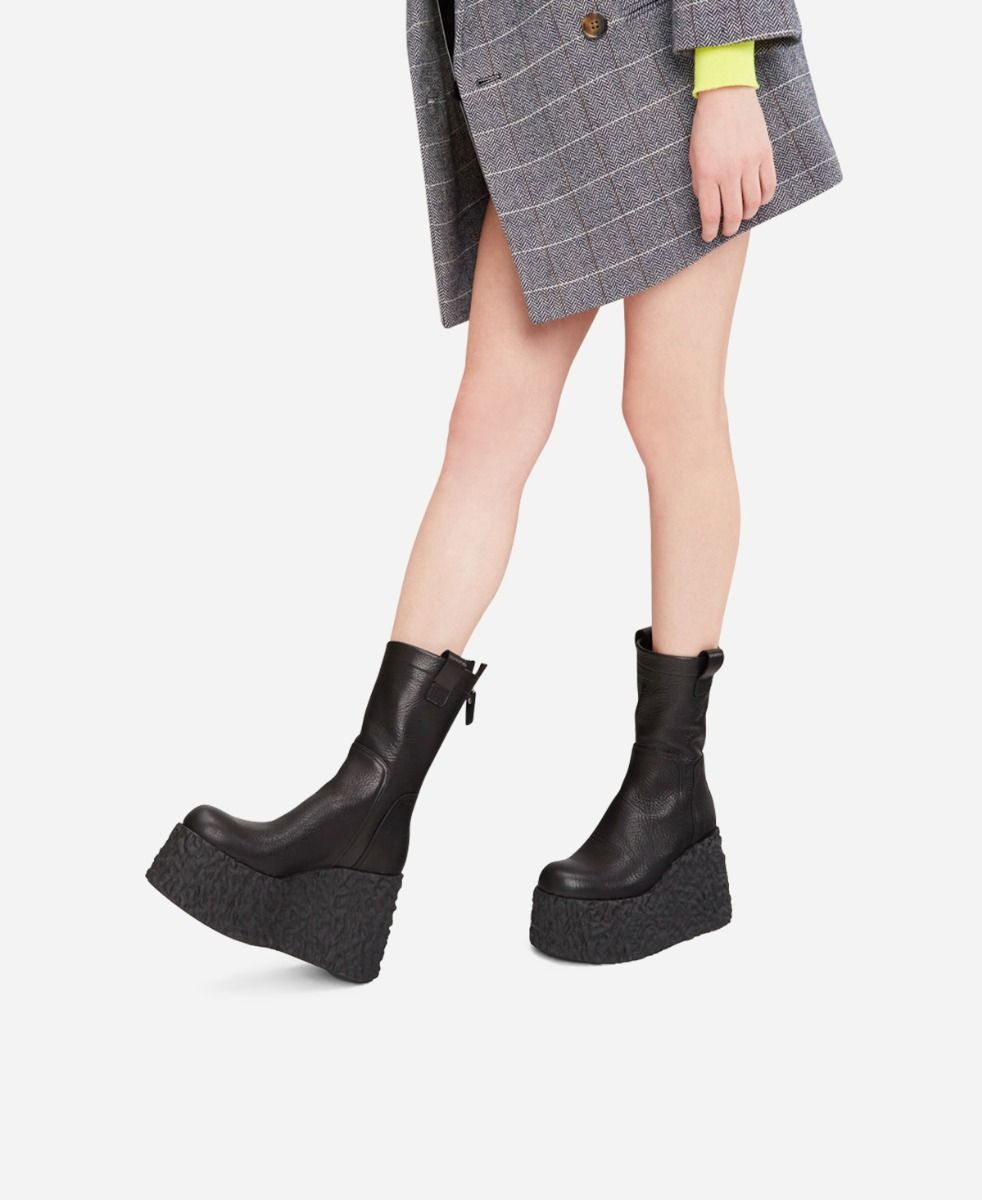 Agl Stivaletto in pelle Nero LAVA BOOTIE Offerte